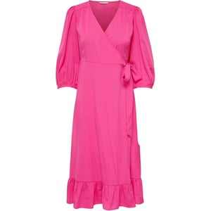 Enkel Dames Olivia Wikkeljurk (Fuchsia Paars)