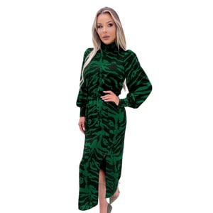 AX Paris Midi-jurk met hoge halslijn van polyester voor dames (Groen)