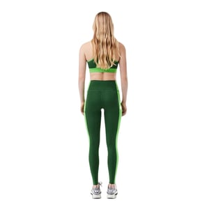 Lacoste Legging met kleurblokken voor dames (Groen)