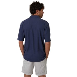 Threadbare Herenoverhemd van Selkirk met relaxte pasvorm (Denim)