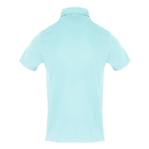 Aquascutum Heren Poloshirt met Kraag en Korte Mouwen (Licht Blauw)