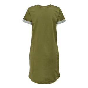 Only Mini-shirtjurk met ronde hals voor dames (Martini-olijfje)