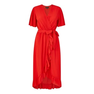 Mela London Flutter-wikkeljurk voor dames (Rood)