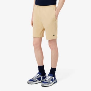 Lacoste Heren Fleece Shorts (Licht Beige)
