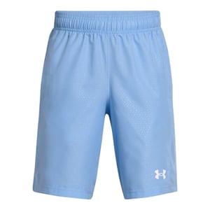 Under Armour Lichtgewicht, ruimvallende korte broek voor jongens (halfback) (Blauw)