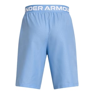 Under Armour Lichtgewicht, ruimvallende korte broek voor jongens (halfback) (Blauw)