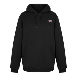 Reebok Hoodie voor heren, model ‘Identity’, relaxte pasvorm (Zwart, Wit)