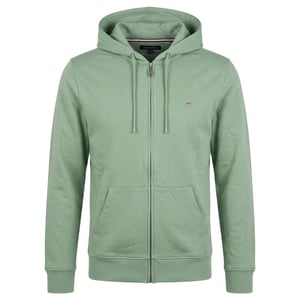 Gant Katoenen capuchon met volledige rits voor heren (Groen)