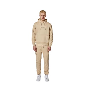 Criminal Damage Heren Logo Relaxed Fit Hoodie (Steen)