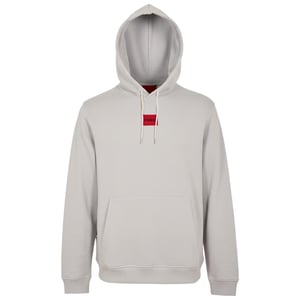 Hugo Heren Pullover Hoodie Katoenmix (Pastel Grijs)