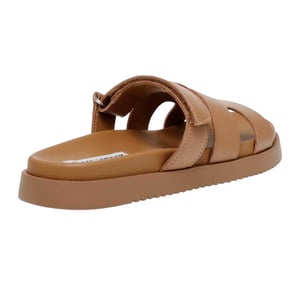Steve Madden Kinderen/Kids Missile-E leren platte slippers (Cognac)
