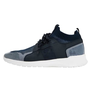 Boss Mannen Extreme Logo Gebreide Sneakers (Donkerblauw)