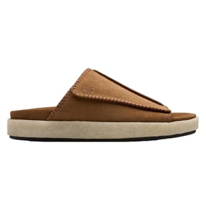 Clarks Originals Heren Overleigh Suede Sliders (Bruin)