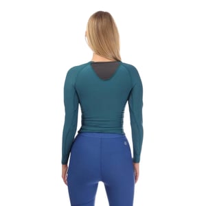 Skins Dames-serie 3: T-shirt met lange mouwen en logo (Teal)