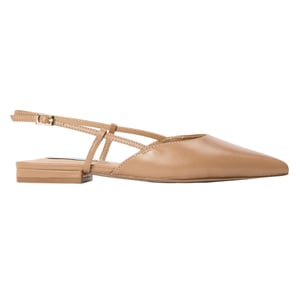 Steve Madden Dames Spencer Leren Slingback Sandalen (Tan)