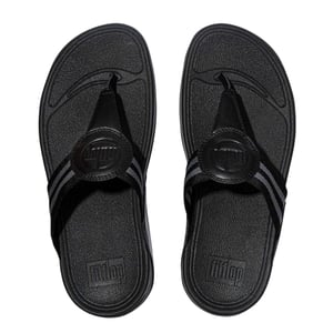 FitFlop Dames Walkstar Brede Sandalen (Zwart)