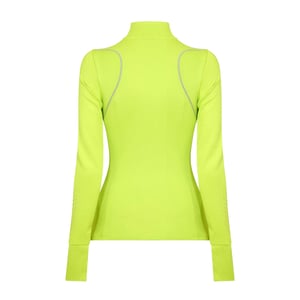 Nike Dames Swift Jersey Kwart Rits Top (Zilver)
