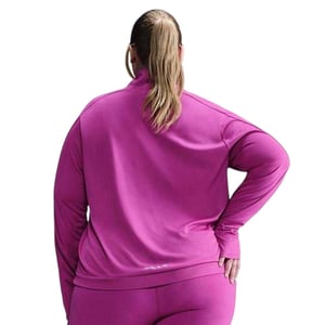 Nike Dames Reflecterende Kwart Rits Plus Sporttop (Fuchsia Roze)