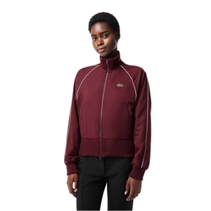Lacoste Sportief trainingsjack met doorlopende rits voor dames (Zinfandel)