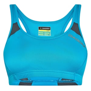 Diadora Dames/Dames Sportbeha met Ronde Hals (Fluorescerend blauw)