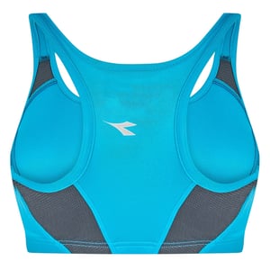 Diadora Dames/Dames Sportbeha met Ronde Hals (Fluorescerend blauw)