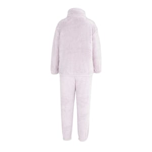 Miso Dames Sherpa Fleece Loungewear Set (Paars)