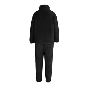 Miso Dames Sherpa Fleece Loungewear Set (Zwart)