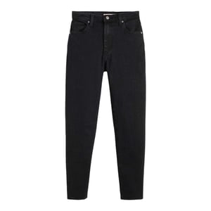 Levi's Dames Rechte Pijpen Mom Jeans (Zwart)