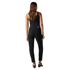 Levi's Dames Rechte Pijpen Mom Jeans (Zwart)