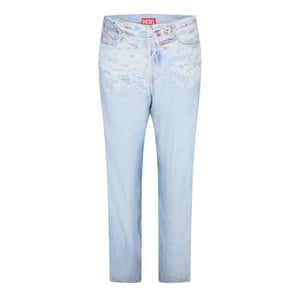Diesel P-Sarky 5-Pockets-jeans met rechte pijpen voor dames (Blauwe Denim)