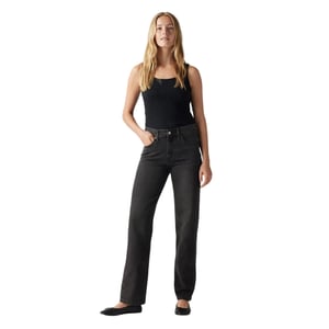 Levis Damesjeans met lage taille en rechte pijpen uit de Pro-collectie (Zwart)