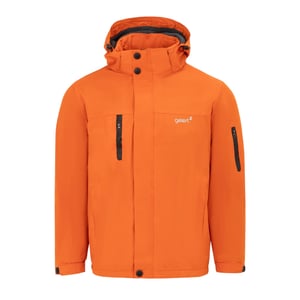 Gelert Heren Solide Hoodie Reguliere Parka (Oranje)