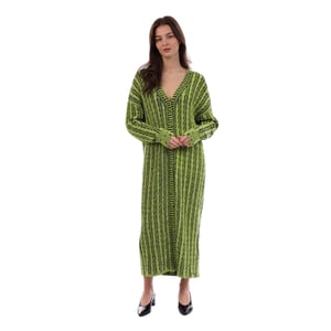 Diesel Gebreid lang vest voor dames (Groen)