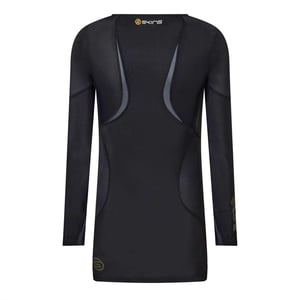 Skins Heren G400 Plain Performance-shirt met lange mouwen (ZWART/GEEL)