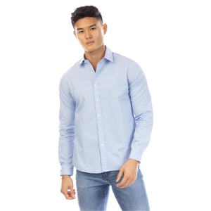 Peter Werth Heren Regular Shirt Met Lange Mouwen (Lichtblauw)