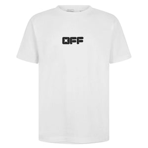 Off White Heren Slim T-shirt in katoen (Wit)