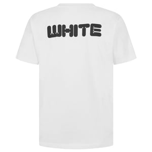 Off White Heren Slim T-shirt in katoen (Wit)