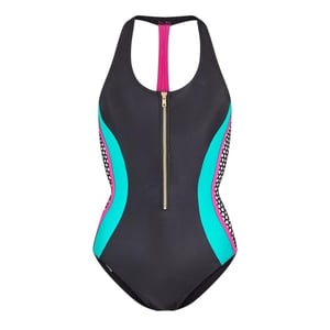 Zoggs Dames Front Zip Eendelig Badpak (Multikleur)