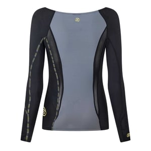 Skins Dynamische dames-top met lange mouwen (Zwart)