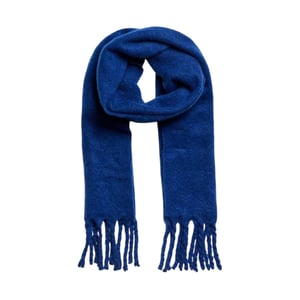 Pieces Dames/Dames sjaal met franje en structuur (Blauw)