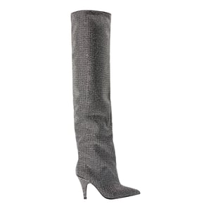 Steve Madden Dames Mazer R Leren Thigh-High Boots (Zwart)