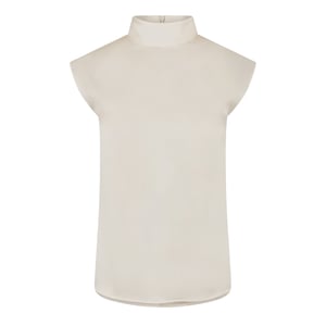 Boss Damesblouse met hoge kraag van Bidriz (Wit)