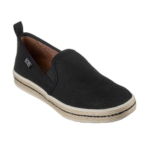 Skechers Dames Flexpadrill Canvas Espadrilles (Zwart)