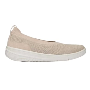 Fit Flop Gebreide ballerina’s voor dames (Beige)