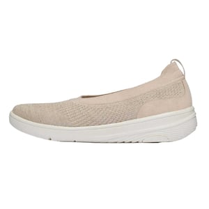Fit Flop Gebreide ballerina’s voor dames (Beige)