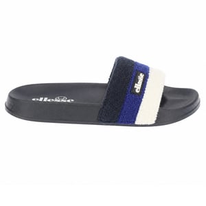 Ellesse Heren-slippers met open teen van badstof en drie strepen (NAVY/BLAUW)