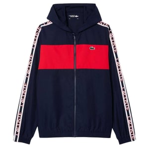 Lacoste Heren Kleurblok Logo Tennisjack (Marine)