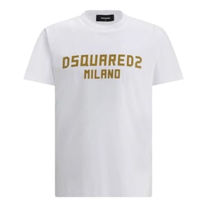 DSquared2 Heren Milano Katoen T-Shirt (Wit)