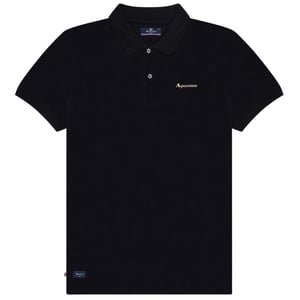 Aquascutum Heren Active Dri-FIT Poloshirt van katoen (Zwart)