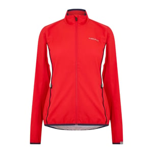 Head Dames Club Logo Volledige Rits Trainingsjack (Rood)